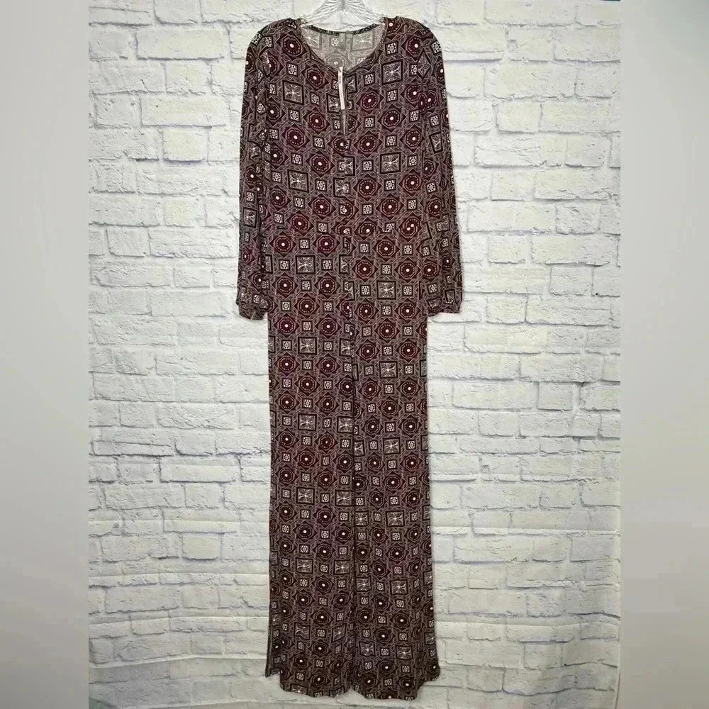 ASOS CURVE Tile Abstract Geo Print Stretch Jumpsu… - image 2